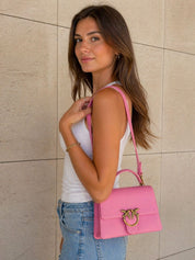 BORSA DONNA “PINKO ” LOVE ONE TOP HANDLE CLASSIC LIGHT P310 ROSA