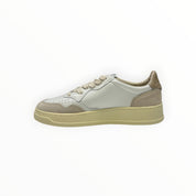 SNEAKERS DONNA “AUTRY” MEDALIST AULW LS58 PELLE BIANCO/TORTORA
