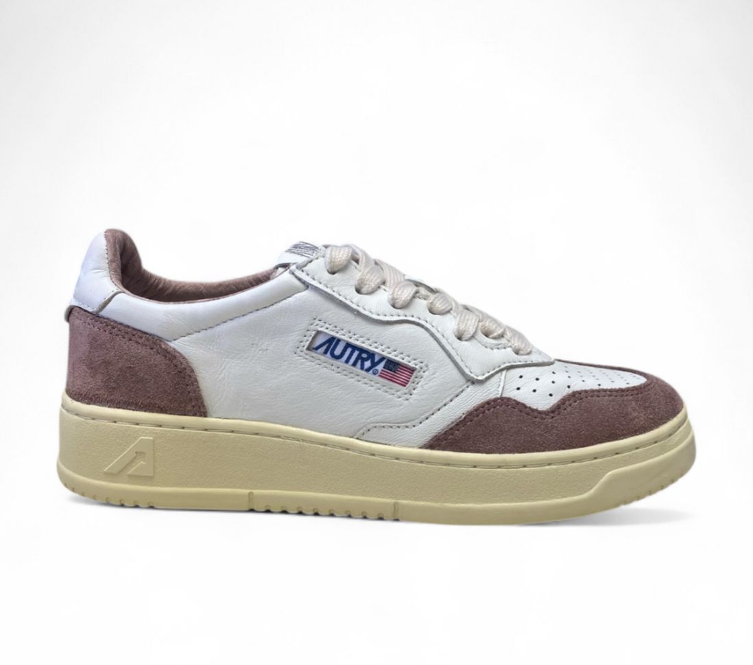 SNEAKERS DONNA “AUTRY” MEDALIST AULW GS28 PELLE BIANCO/NUDE