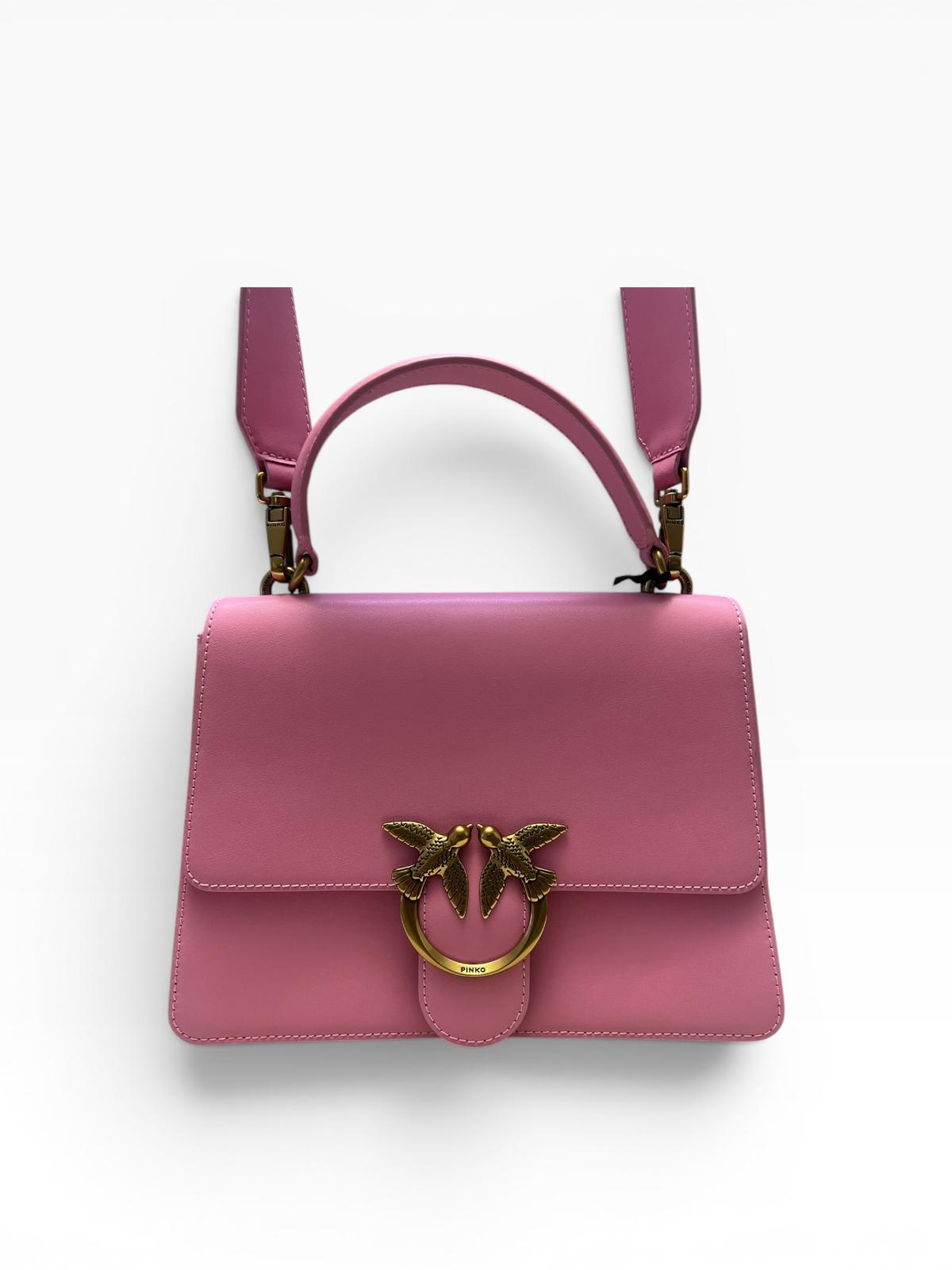 BORSA DONNA “PINKO ” LOVE ONE TOP HANDLE CLASSIC LIGHT P310 ROSA