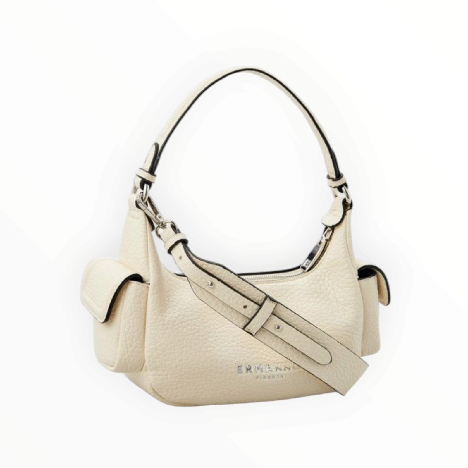 BORSA DONNA “ERMANNO SCERVINO FIRENZE” SMALL HOBO ANNA AVORIO