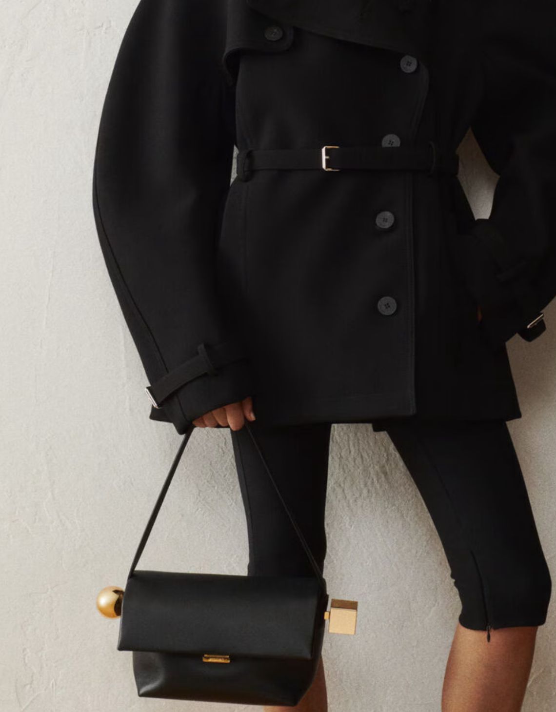 BORSA DONNA “JACQUEMUS" Il Rond Carré Nero