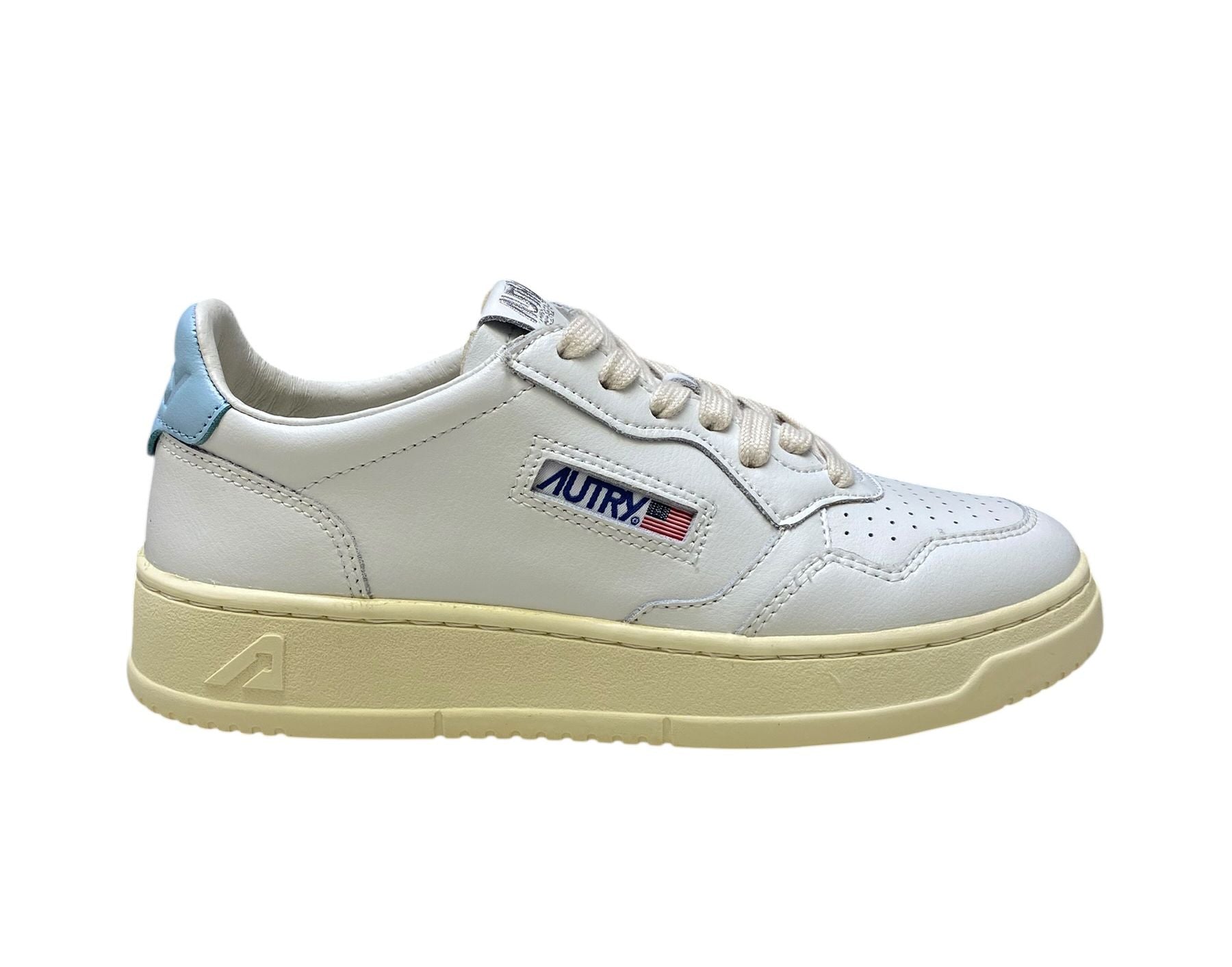 SNEAKERS DONNA “AUTRY” MEDALIST AULW LL64 PELLE BIANCO/CELESTE