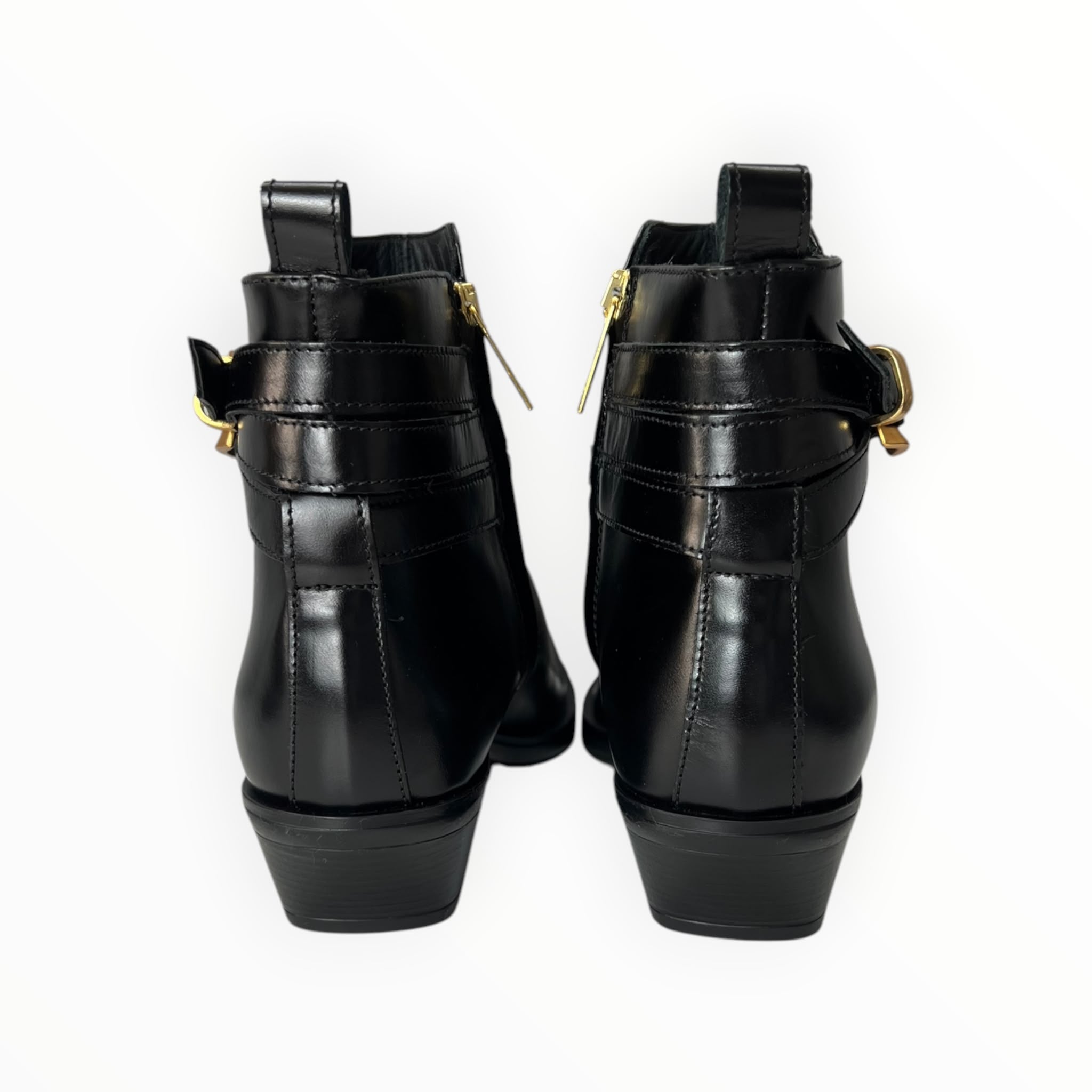 Stivaletti Texani Donna “CARMENS” Kelly Wrap 54126 Pelle Nero