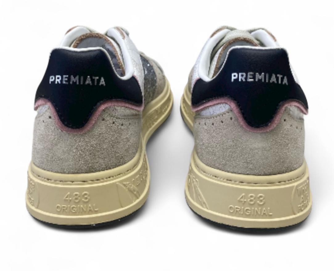 Sneakers Donna "PREMIATA" Timeless Quinnd 7423 Argento/Grigio