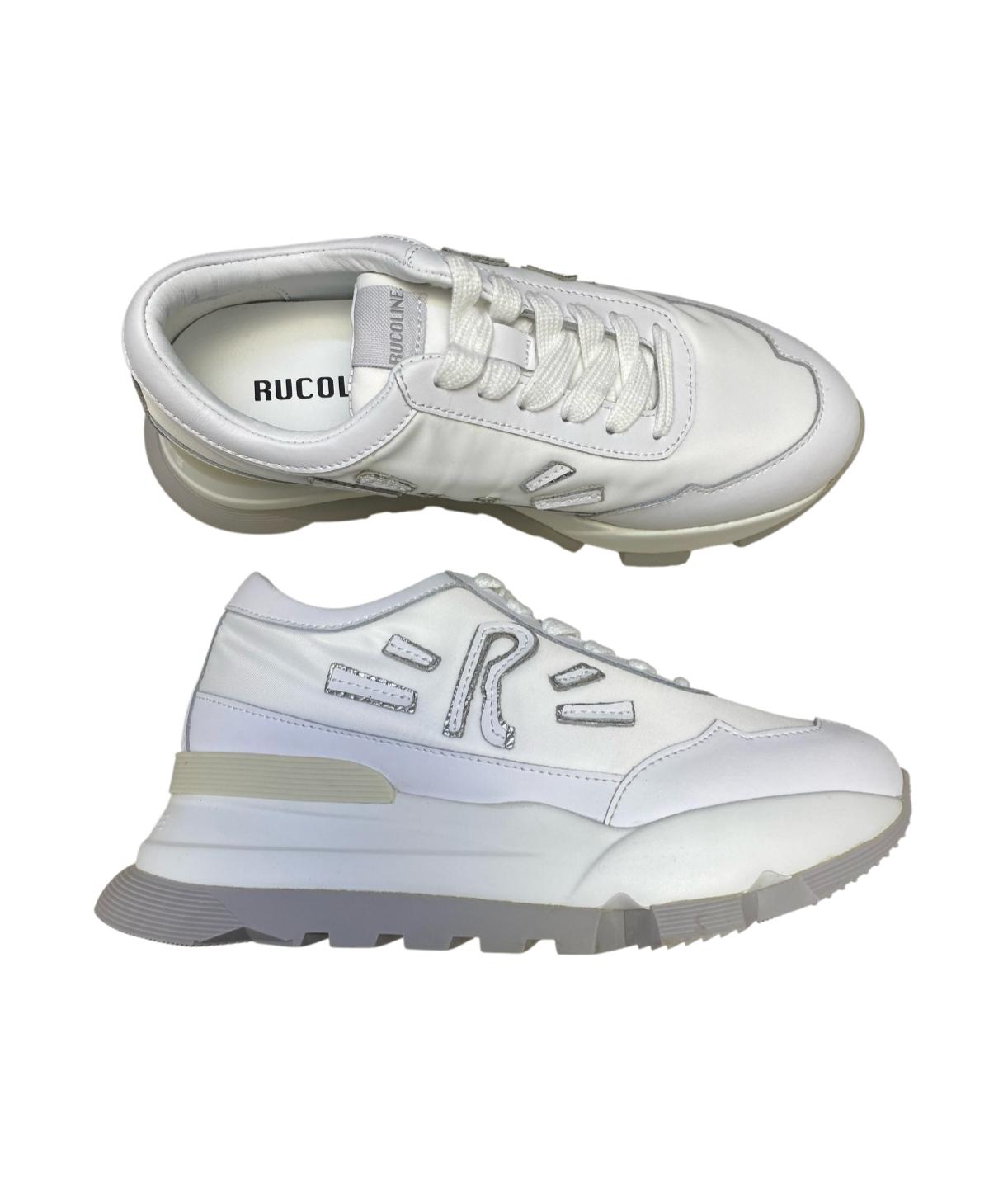 Sneakers Donna "RUCOLINE" AKI 300 Soft Bomber Bianco-Argento