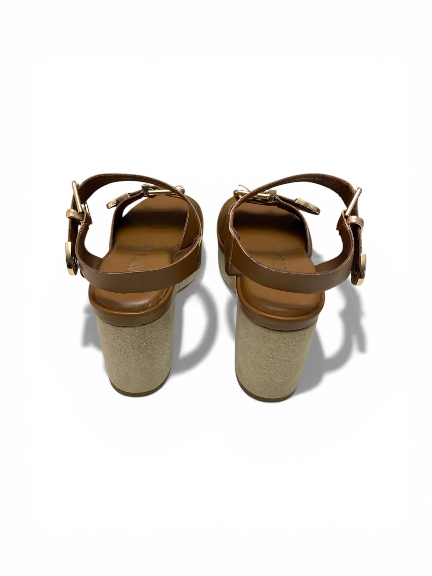 Sandali Donna "JANET & JANET" J-153 CLAIRE Vera Pelle Cuoio