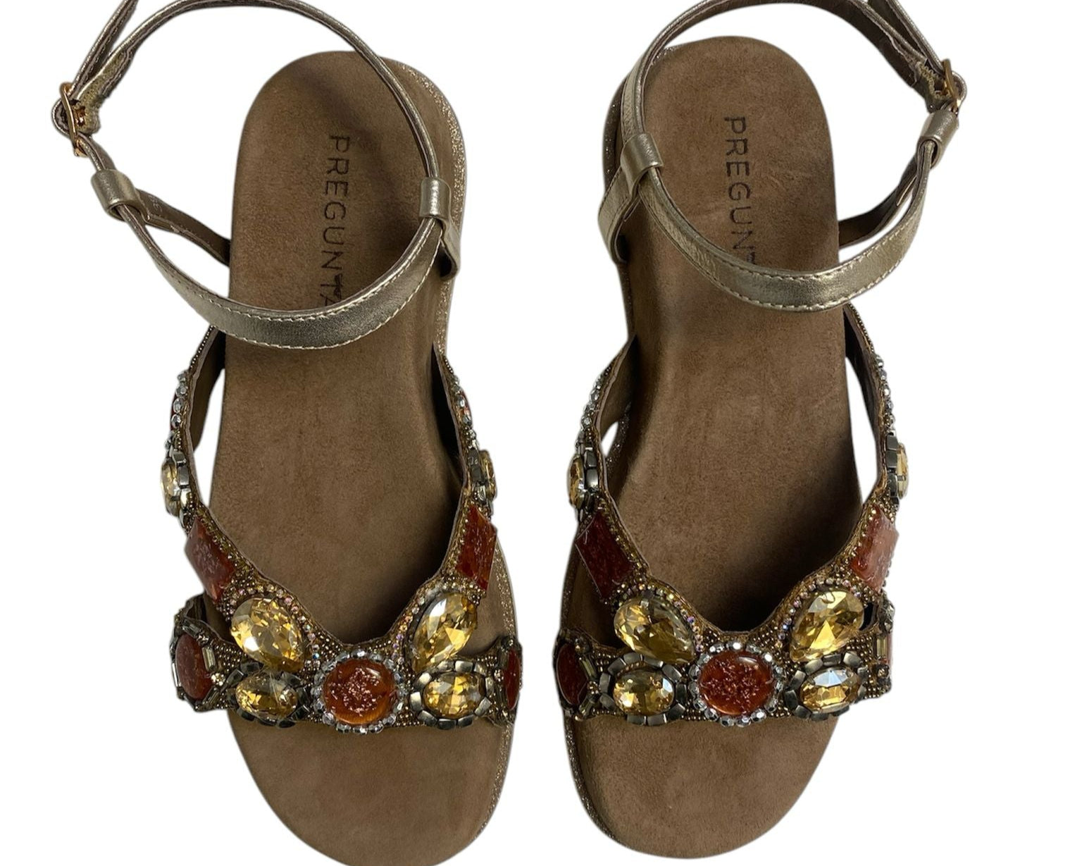 SANDALI DONNA “PREGUNTA ”9007 002 PRIMAVERA ESTATE 2025 ORO