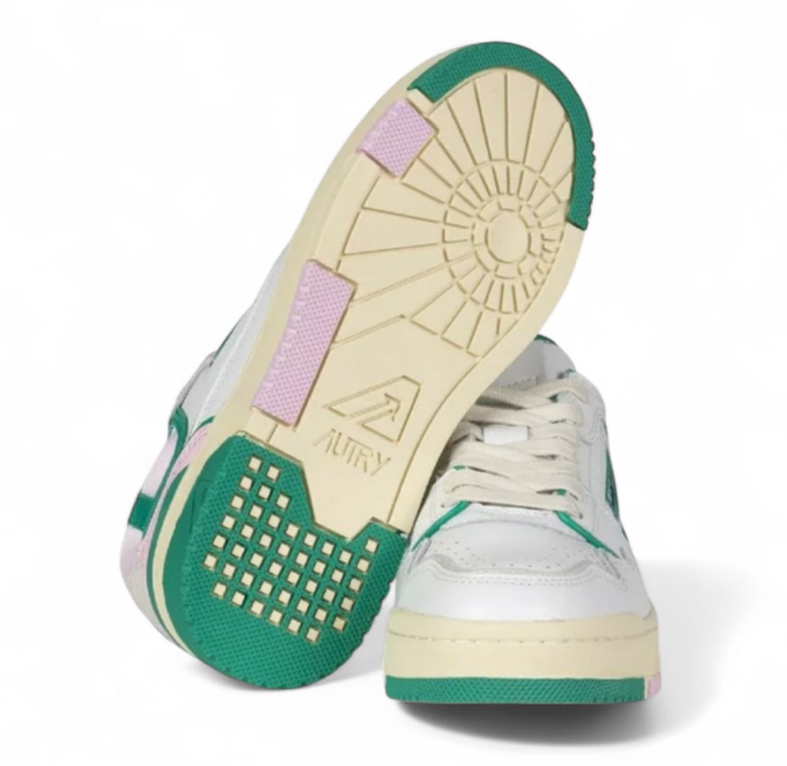 SNEAKERS DONNA “AUTRY” CLC ROLW MM26 PELLE BIANCO/VERDE