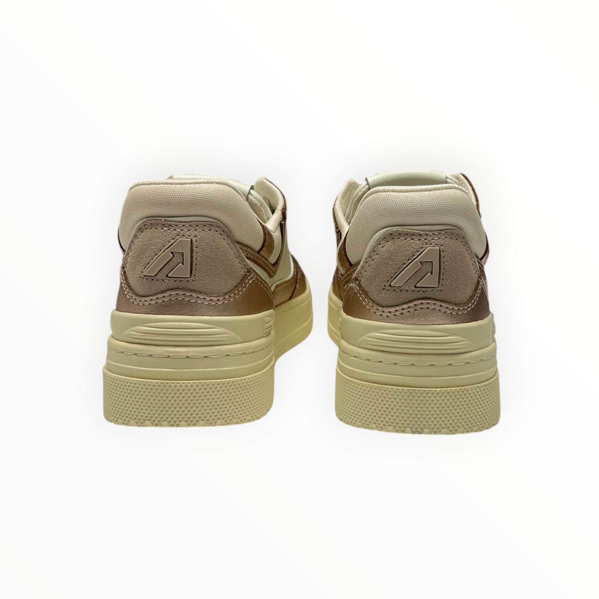 SNEAKERS DONNA “AUTRY” CLC ROLW MB03 PELLE BIANCO/PLATINO