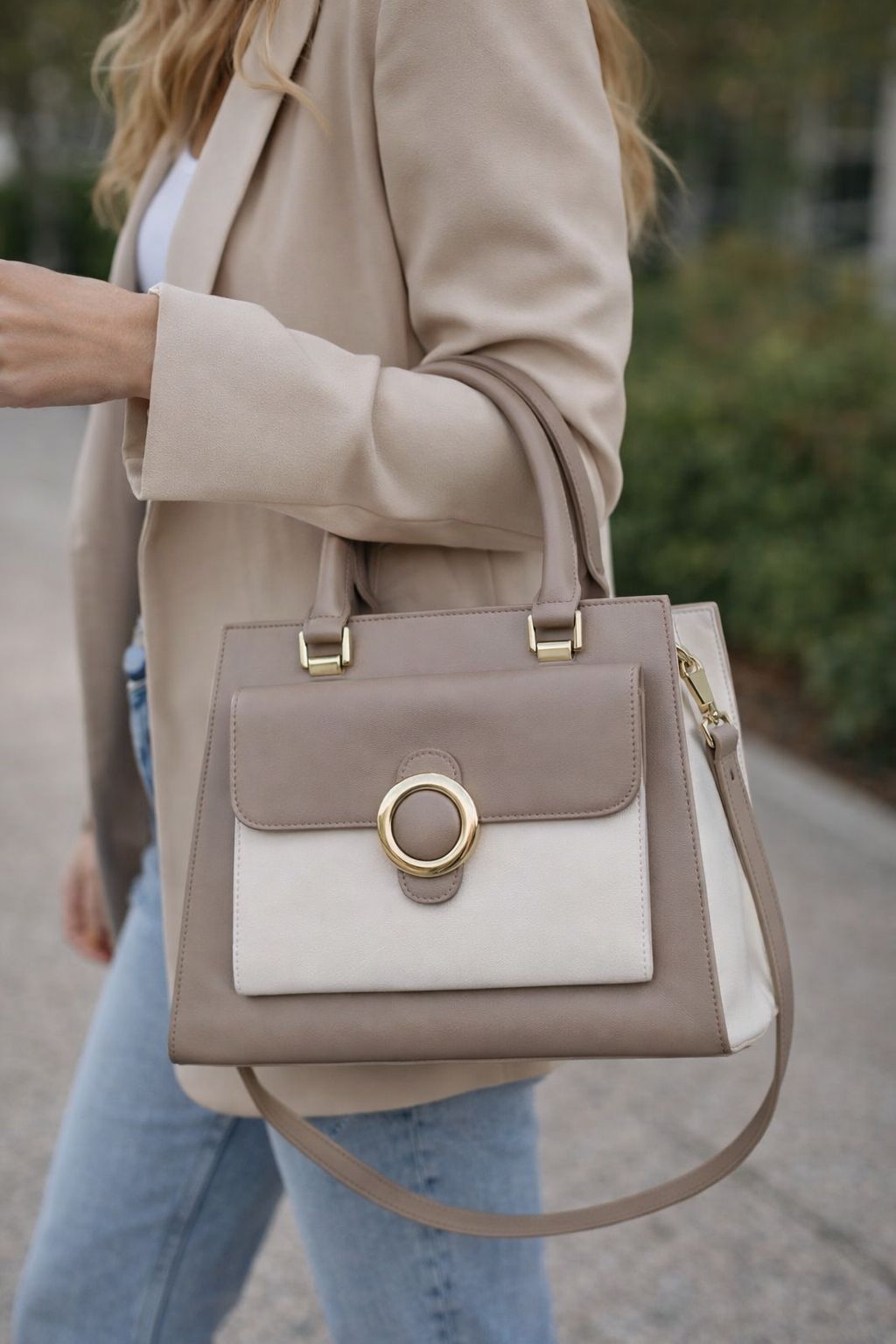 BORSA DONNA “MENBUR” 85627 0097 ROSA/AVORIO