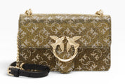 BORSA DONNA “PINKO ” LOVE ONE MINI LIGHT CL MONOGRAM FULL LH3Y BRONZO/ORO