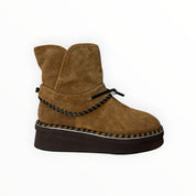 Stivaletti Donna “ELVIO ZAN" EC0304X Pelle Marrone