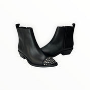 Stivaletti Texani Donna “CARMENS” Kelly Studs 56306 Pelle Nero