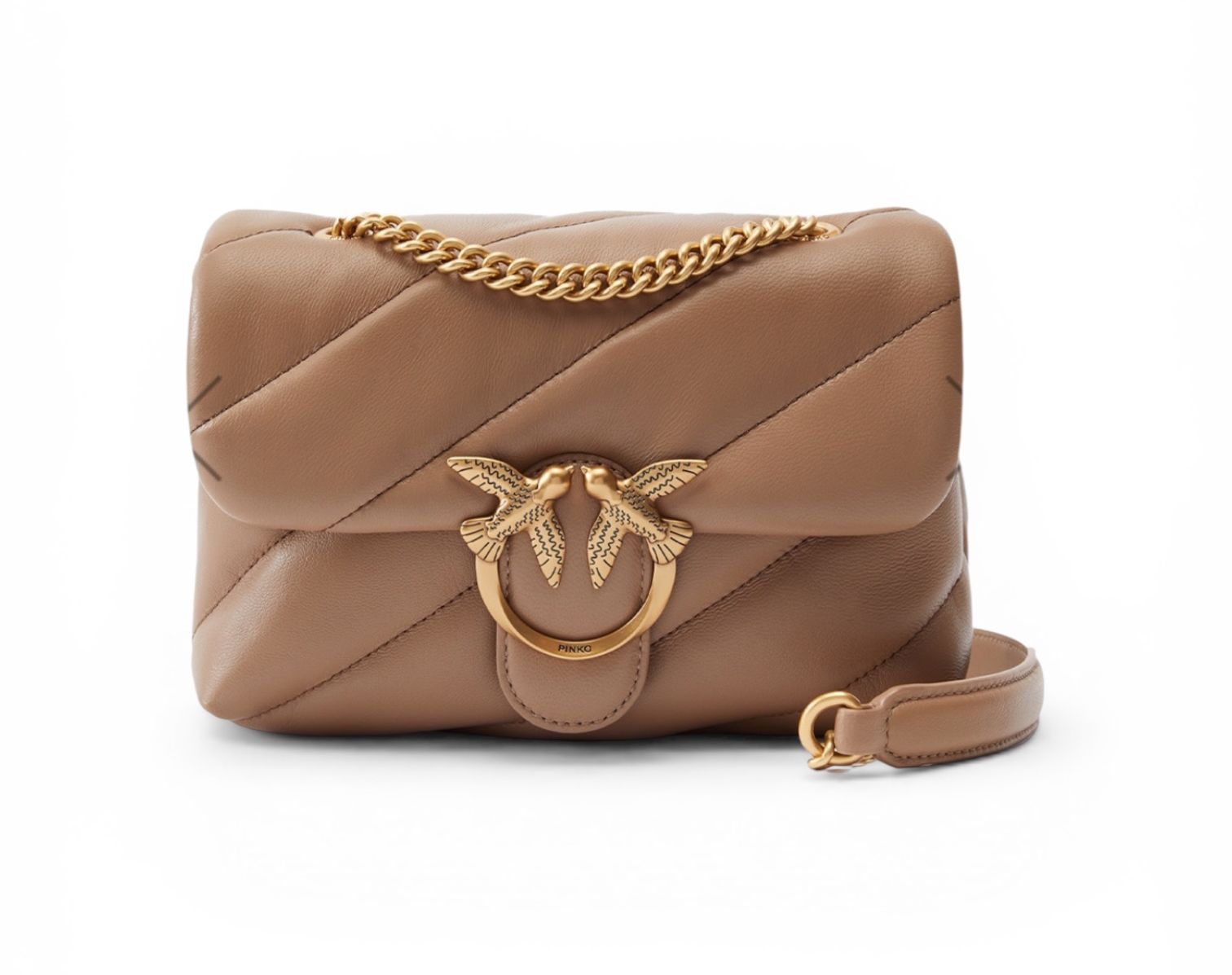 BORSA DONNA “PINKO ” LOVE PUFF MINI CL SHEEP NAPPA BISCOTTO
