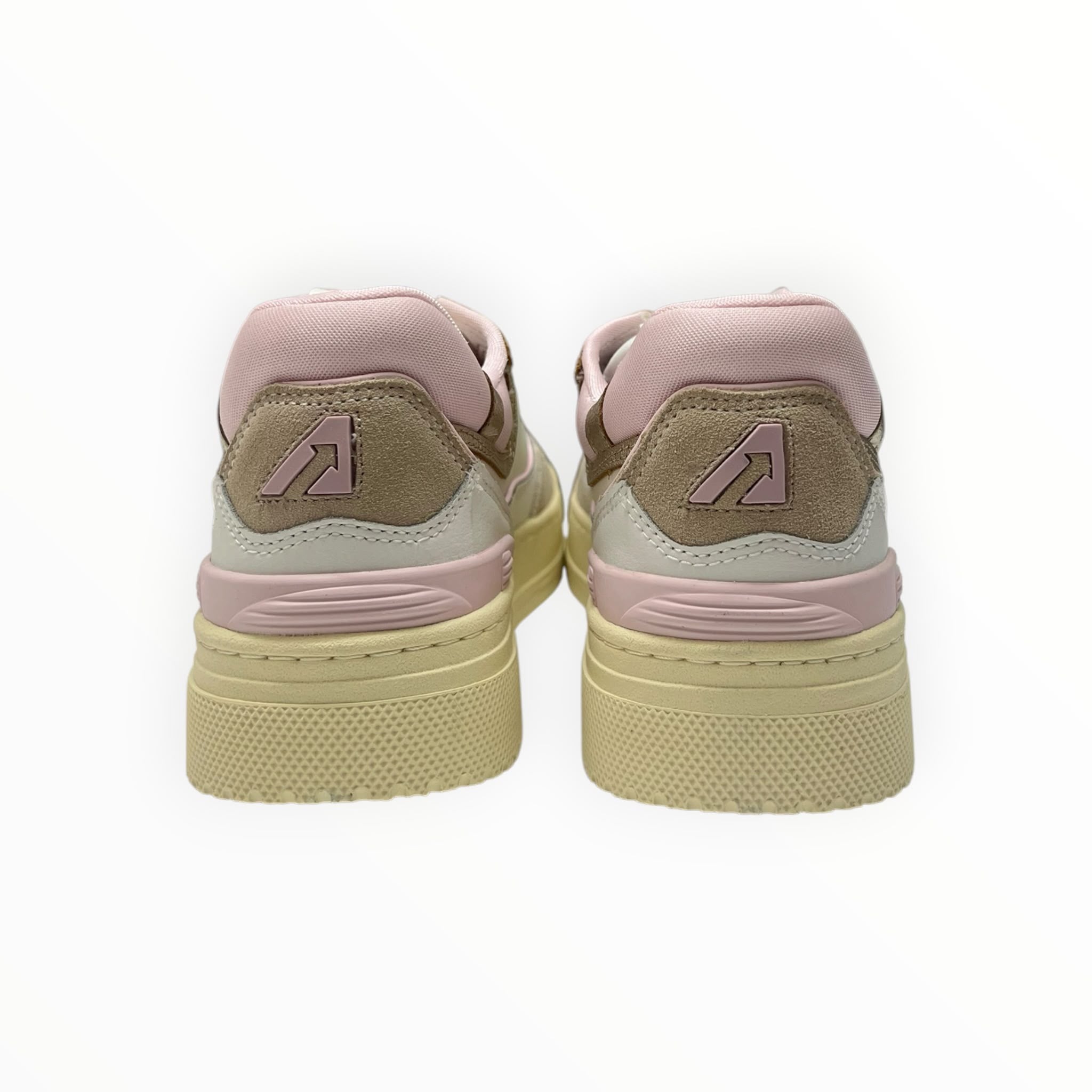 SNEAKERS “AUTRY” CLC ROLW MM42 PELLE BIANCO/ROSA