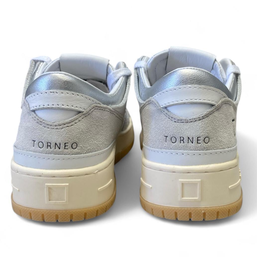 Sneakers Donna "D.A.T.E." Torneo Classic Bianco/Argento