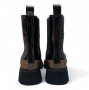 Stivaletti Beatles Donna “BRACCIALINI” L41  Vernice Bronzo/Oro