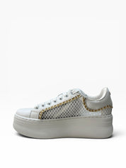 SNEAKERS DONNA “CULT” CLW442300 PEARL LOW PELLE BIANCO