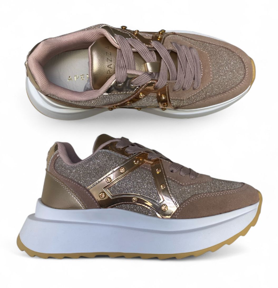 SNEAKERS DONNA “APEPAZZA ” CLOTILDE F3COZY05/LUX Nude
