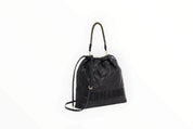 BORSA DONNA “ERMANNO SCERVINO FIRENZE” HOBO SPENCER EMBROIDERY NERO