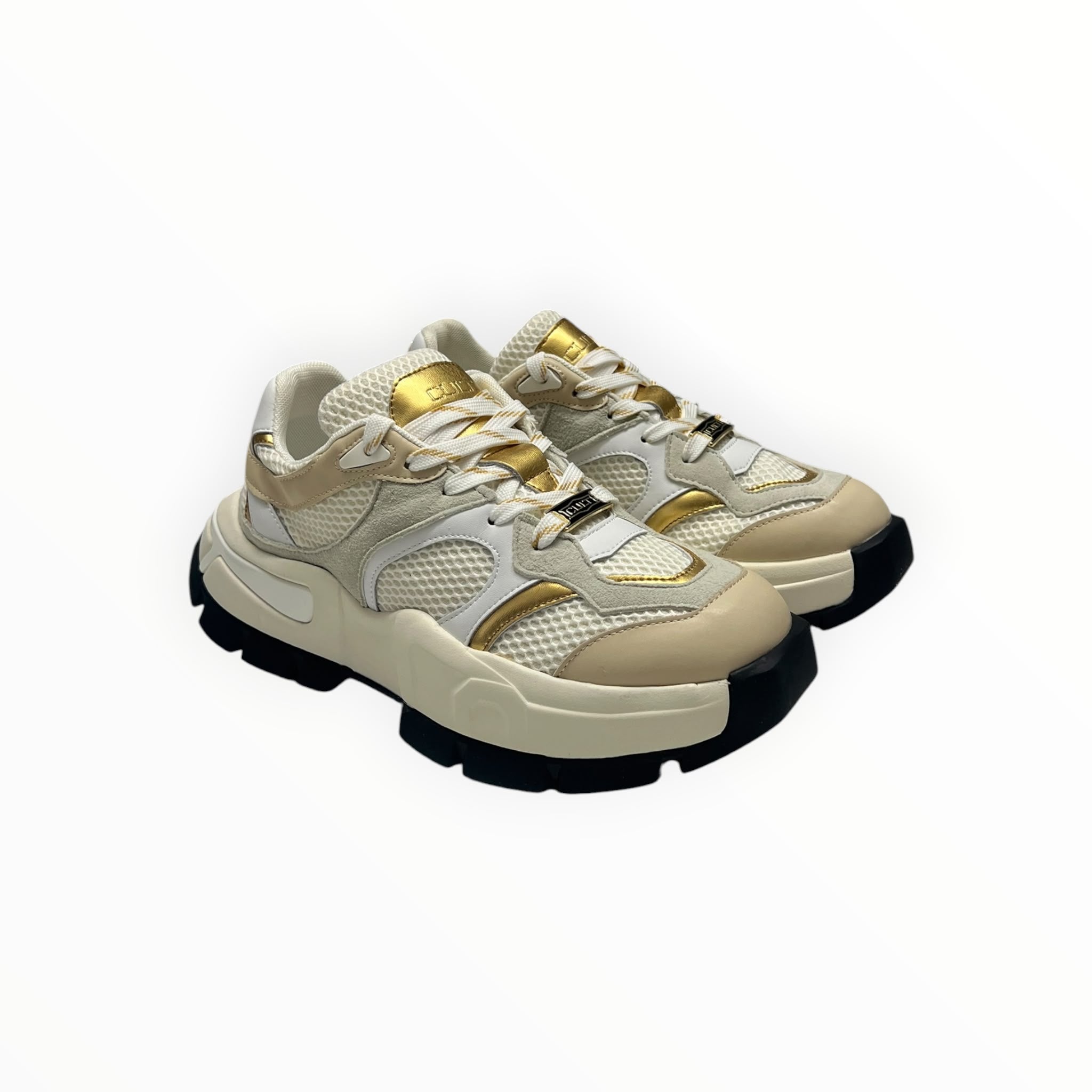 SNEAKERS DONNA “CULT” CLW445202 TAYLOR LOW PELLE BIANCO/BEIGE