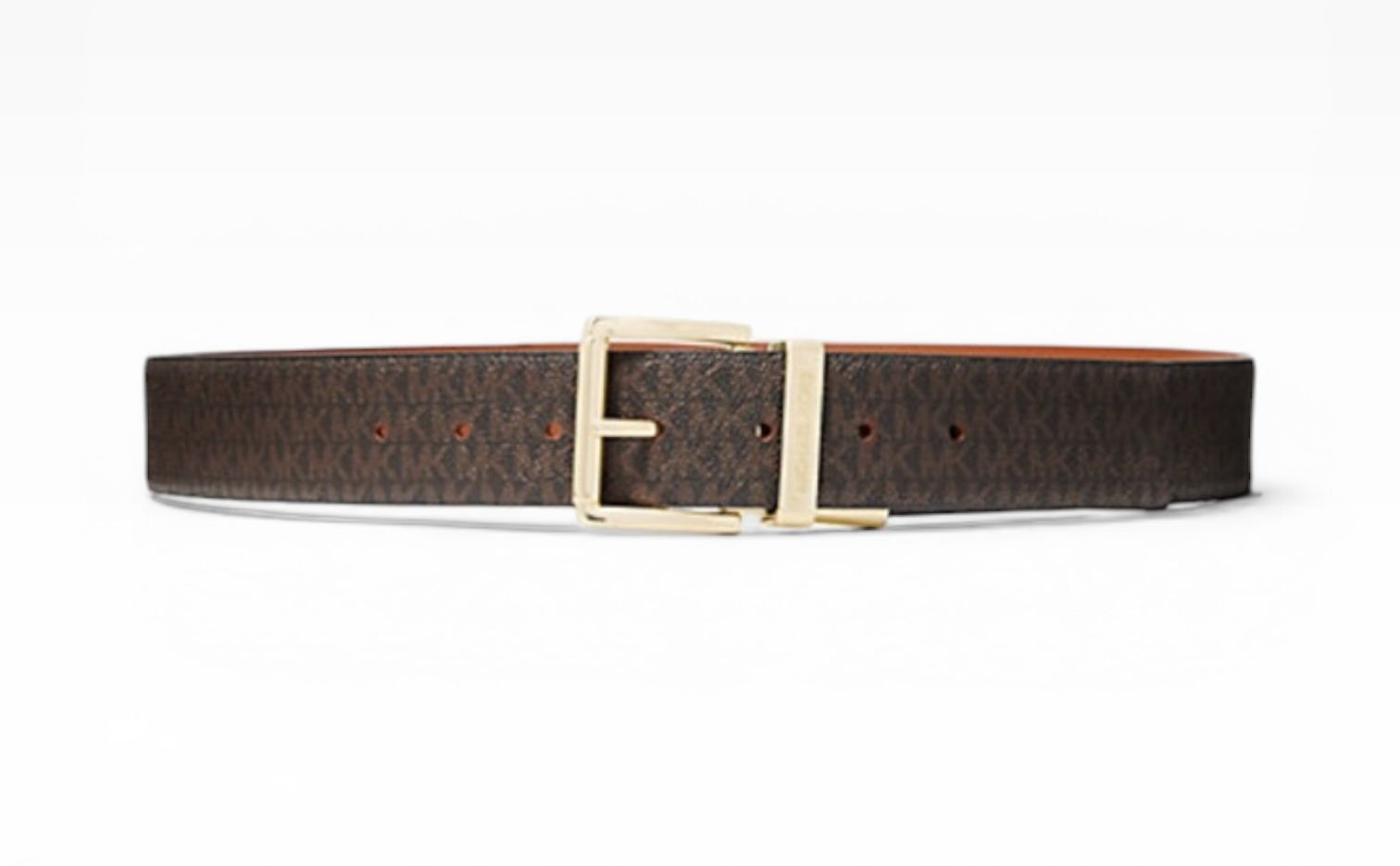 Cintura  Donna In Box Regalo  “MICHAEL KORS” Belt Box 558732  Brown Luggage