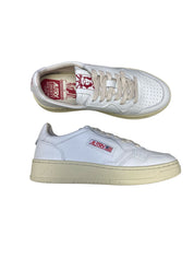 SNEAKERS DONNA “AUTRY” MEDALIST AULW LI02 PELLE BIANCO/ROSSO