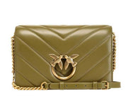 BORSA DONNA “PINKO ” LOVE CLICK CLASSIC SHEEP V68Q NAPPA VERDE SCURO