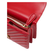 BORSA DONNA “PINKO ” LOVE ONE MINI SHEEP NAPPA CHEVRON ROSSO