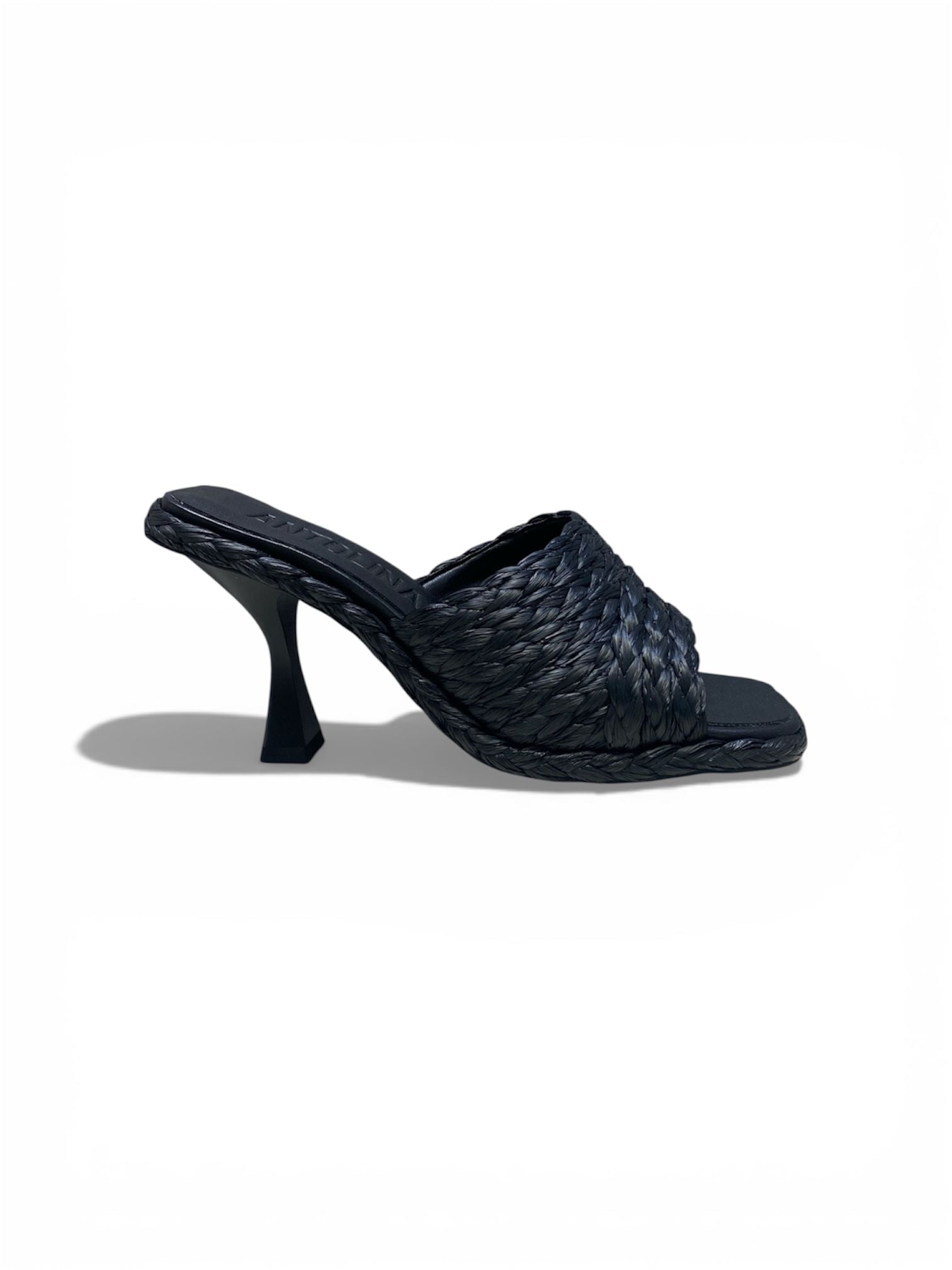 Sandali Donna “ANTOLINA” AN13022.001 Rafia Nero