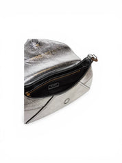 BORSA DONNA “PINKO ” 520 SHOULDER CLASSIC FL PELLE LAMINATO ARGENTO