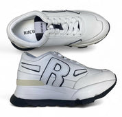 Sneakers Donna "RUCOLINE"AKI 304 Pamploma Bianco Nero
