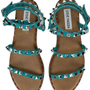 SANDALI DONNA “STEVE MADDEN” PRIMAVERA/ESTATE 2025 TRAVEL TEAL/TURCHESE