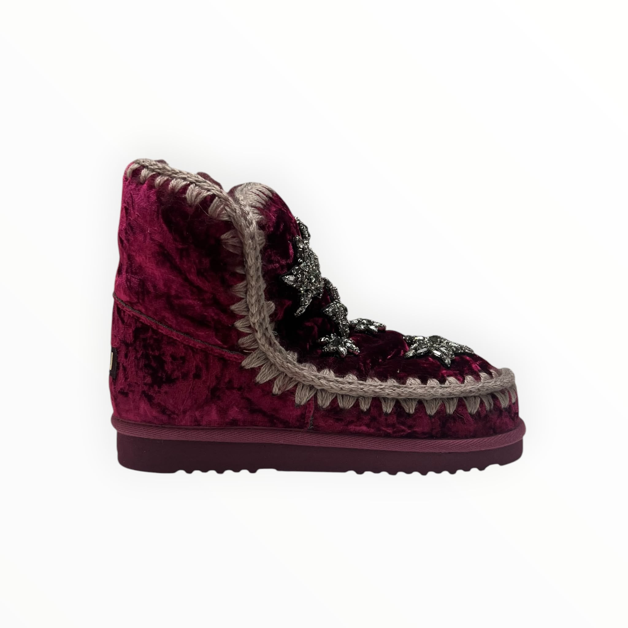 Stivaletti Donna "MOU" MU.FW111006A Eskimo 18 Crystal Stars TXT  Velluto Velrub  FUCSIA
