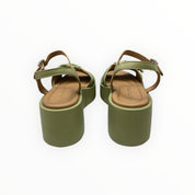 Sandali Zeppa DONNA “ALTRA OFFICINA” AO1403X Nappa Kaki/Verde