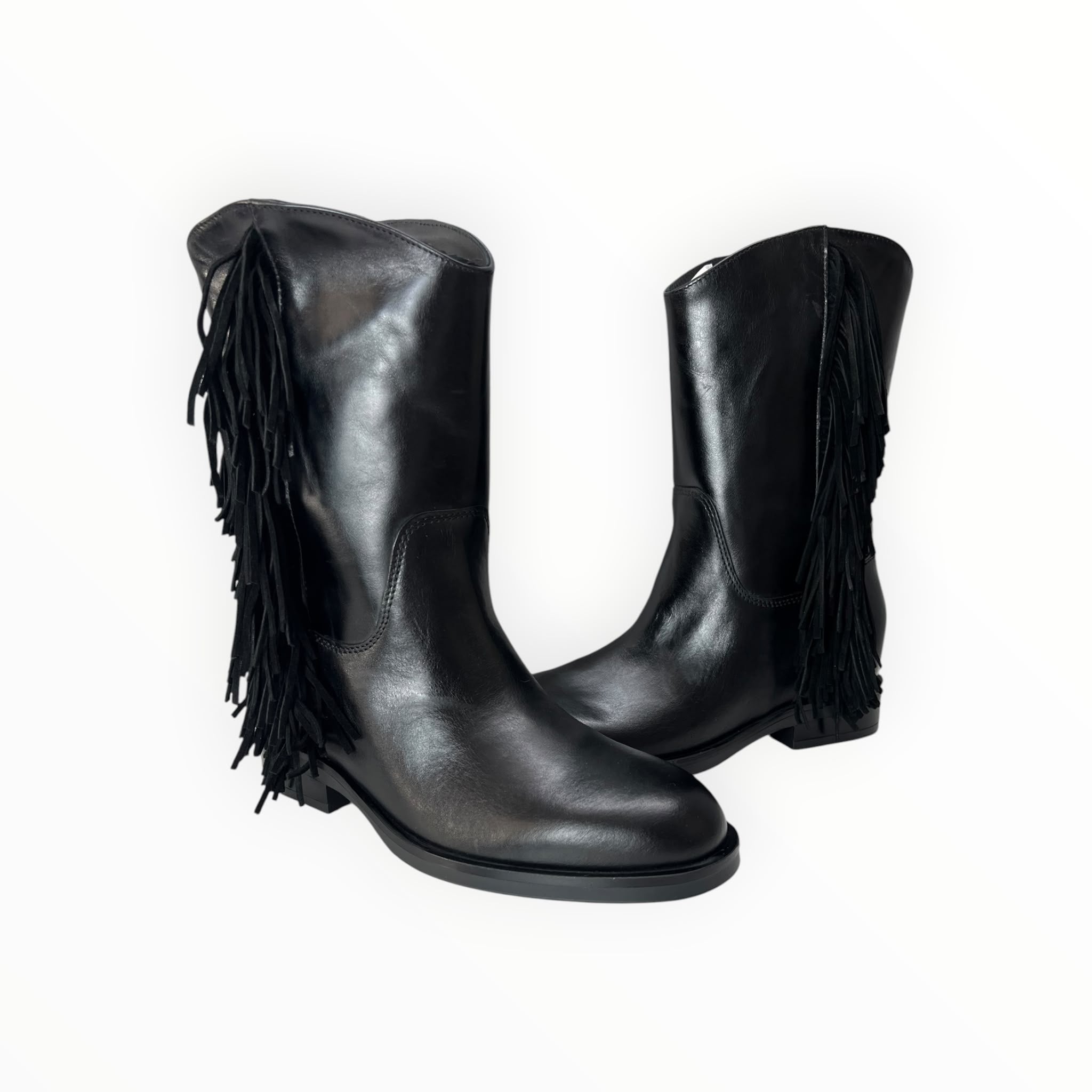 Stivali Donna “CARMENS” Kim Fringe 56120 Pelle Nero