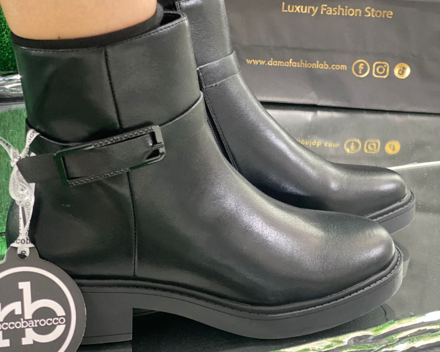 Tronchetto  Donna “RoccoBarocco” RBRSD017601 Collezione Autunno/Inverno 24/2025 – Nero