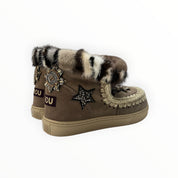 Stivaletti Donna "MOU" MU.FW111006A Eskimo Sneaker Star Pacthes&mink ELGRY