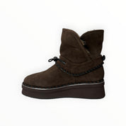 Stivaletti Donna “ELVIO ZAN" EC0304X Pelle Testa di Moro