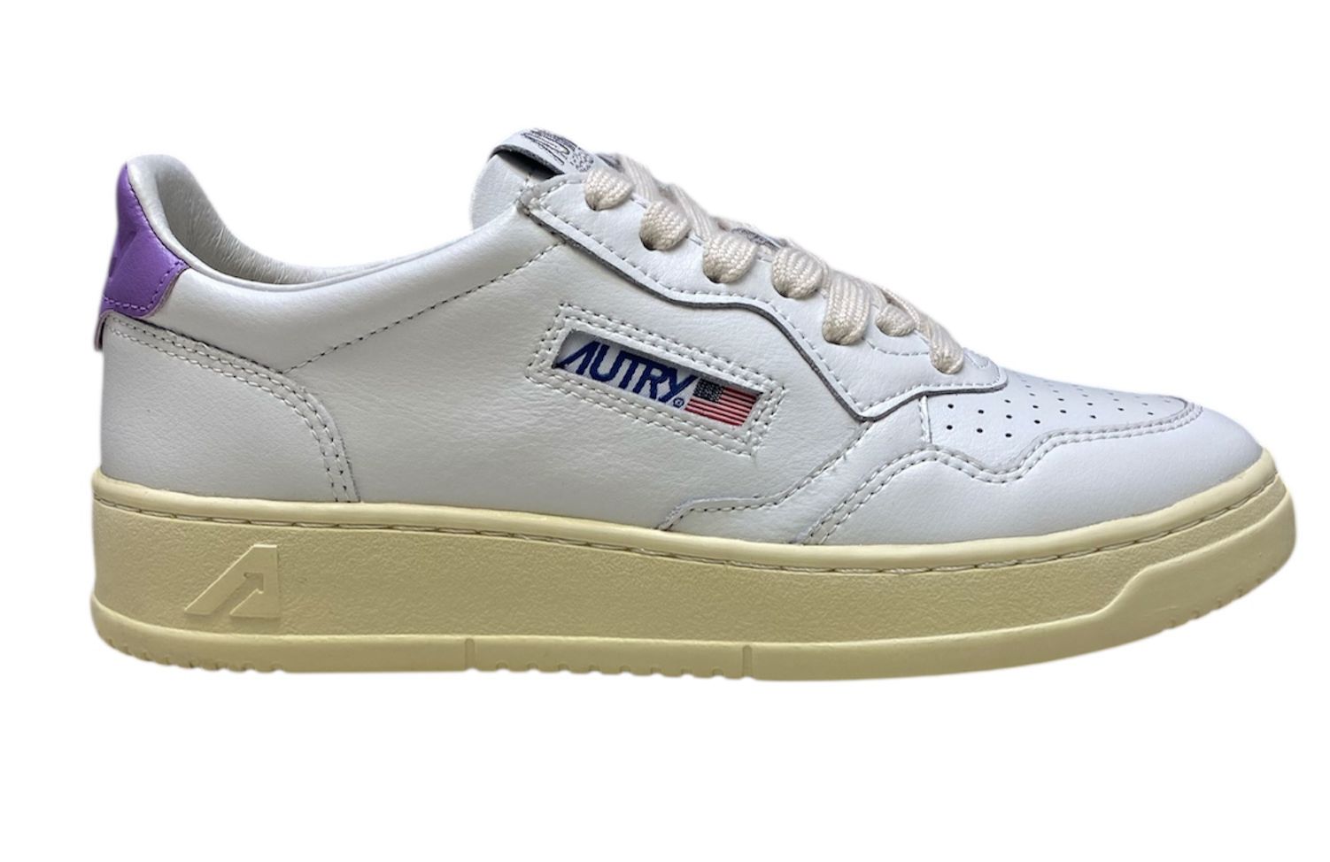 SNEAKERS DONNA “AUTRY” MEDALIST AULW LL59 PELLE BIANCO/VIOLET