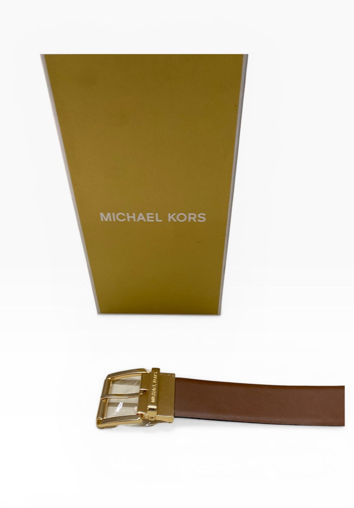Cintura Donna In Box Regalo “MICHAEL KORS” Belt Box 558732 Vanilla  Luggage