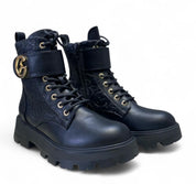 Anfibi Donna “GATTINONI ROMA ”  Leroy WFR000 Nero