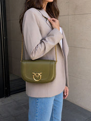 BORSA DONNA “PINKO ” LOVE ROUND CLICK CLASSIC V62Q  VITELLO VERDE