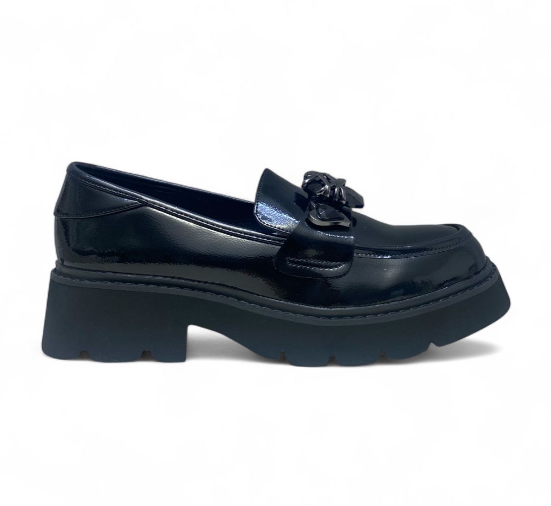 Mocassini Donna “Braccialini” L38 Vernice Nero
