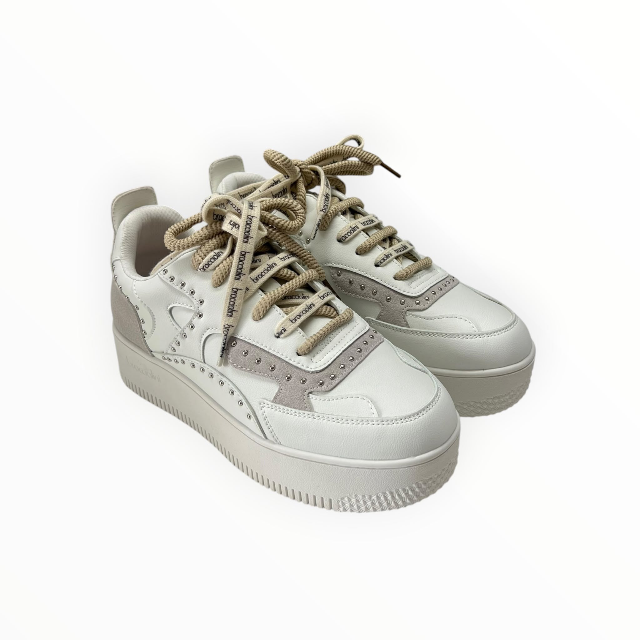 Sneakers “BRACCIALINI” B105 BIANCO/GRIGIO