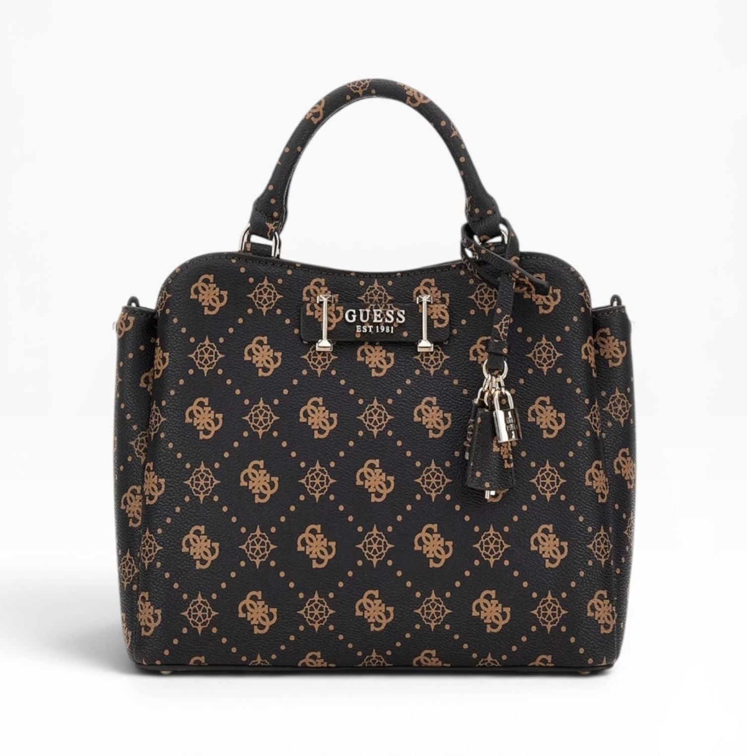 BORSA Donna “GUESS” GP989006 Silia espresso Logo Marrone Scuro