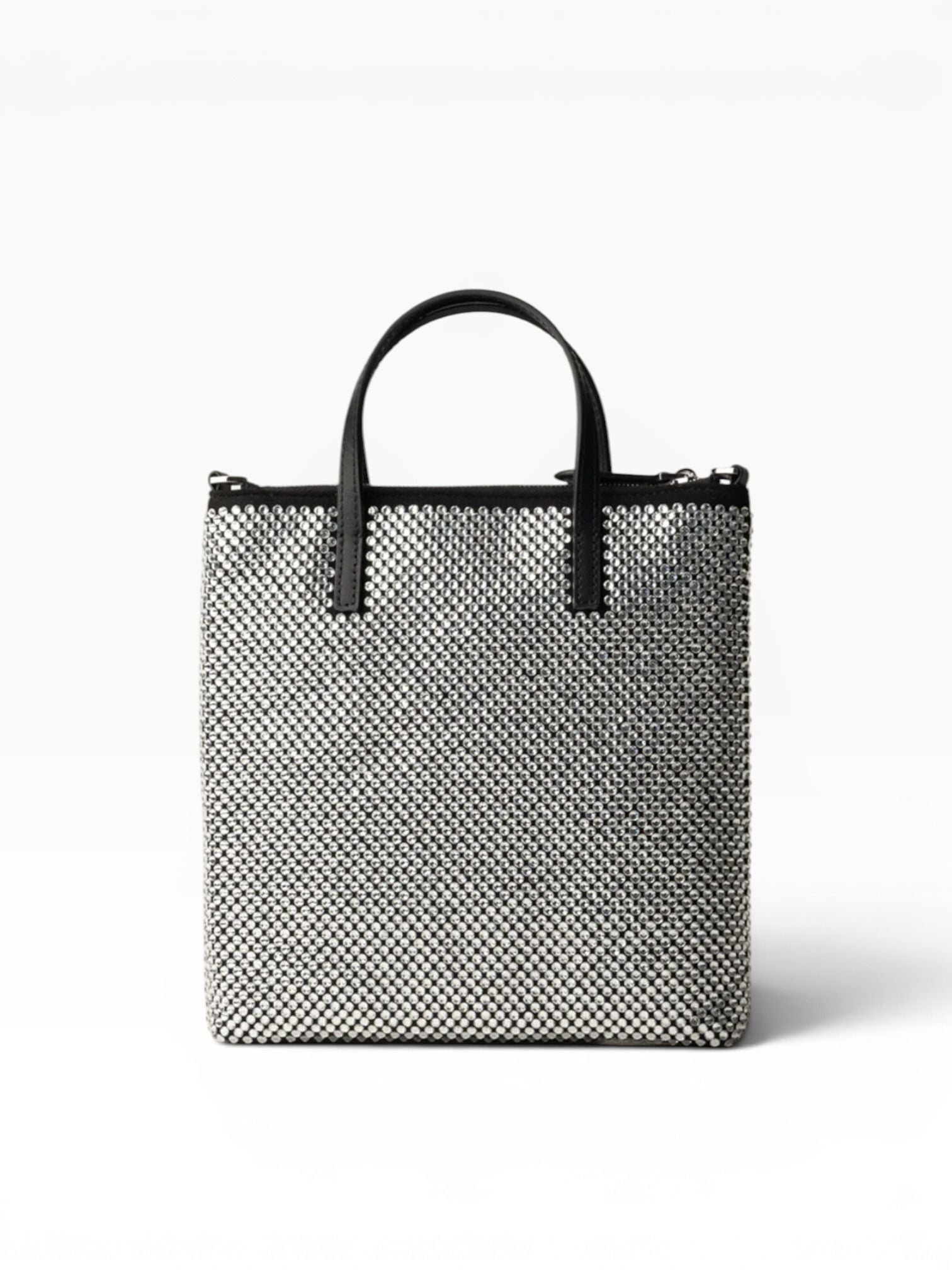 BORSA DONNA “PINKO ” SHOPPER MINI FULL STRASS JEWEL LOGO Z99F NERO+STRASS