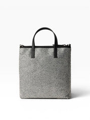 BORSA DONNA “PINKO ” SHOPPER MINI FULL STRASS JEWEL LOGO Z99F NERO+STRASS