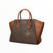 Borsa Donna “MICHAEL KORS” AVRIL 35F4G4VS3B LARGE TZ SATCHEL BROWN MARRONE